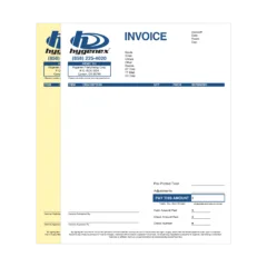 Invoice, 2-part NCR