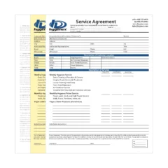 Service Agreement, 2-part NCR